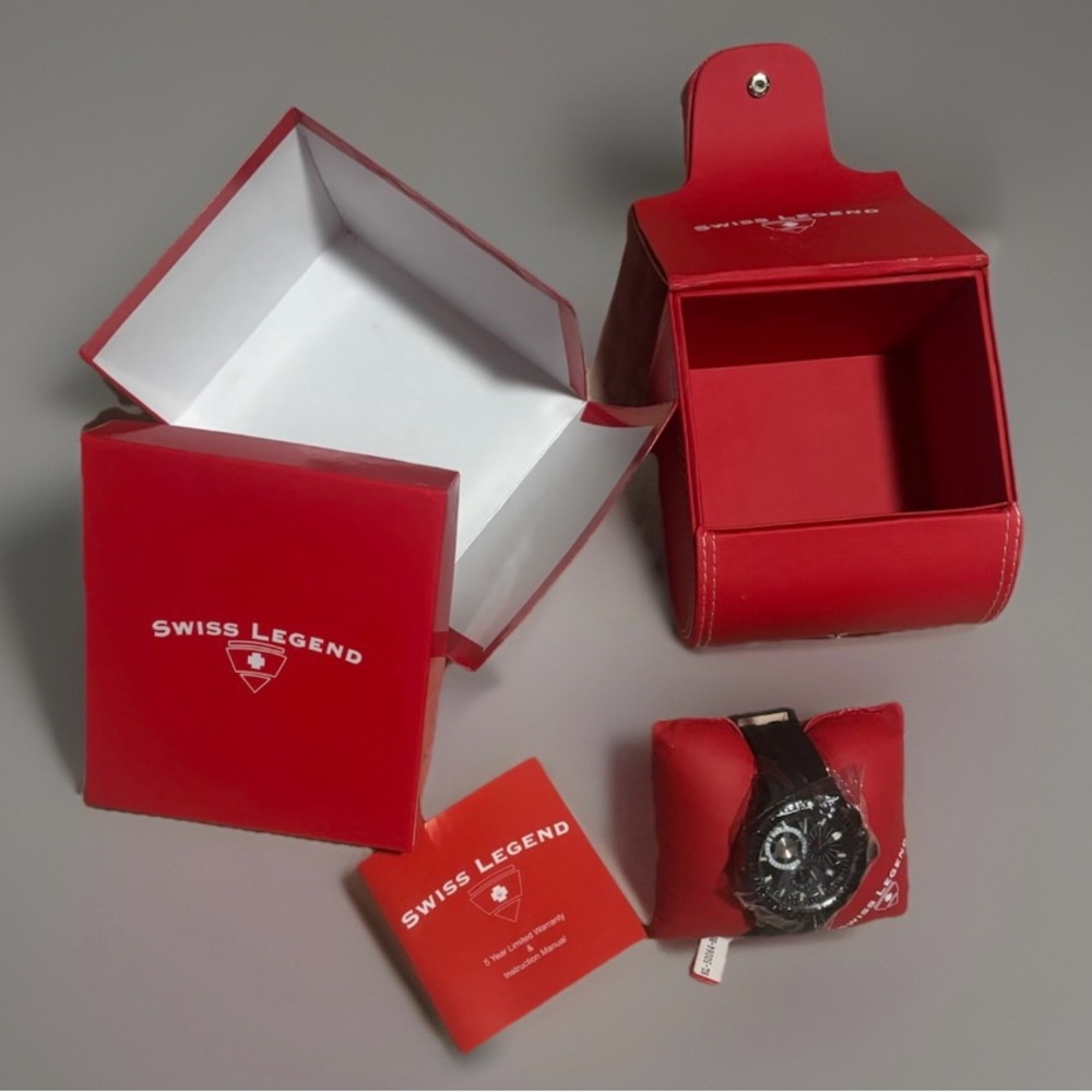 Swiss Legend Men's Black Evolution Watch SL50064-BB-01 NIB With Tags